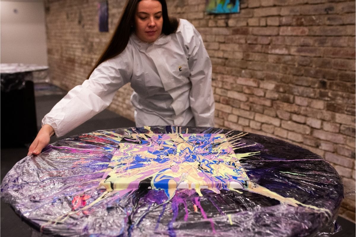 Painting at the ArtLab studio
